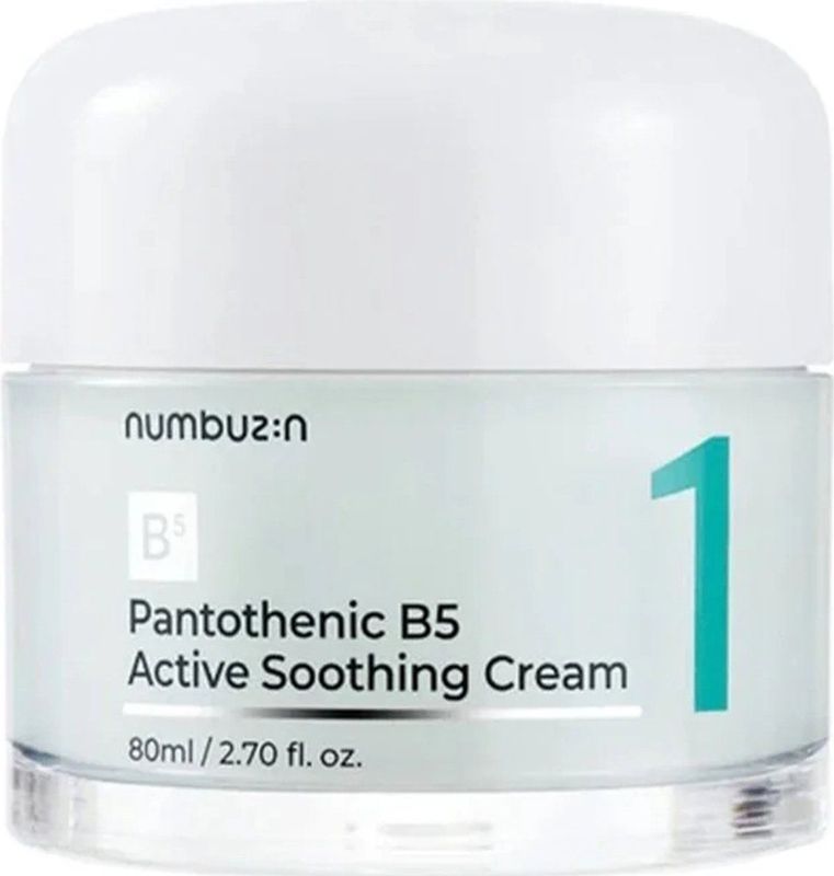 Numbuzin - No. 1 Pantothenic B5 Active Soothing Cream - Kalmerende Gezichtscrème - 80 ml