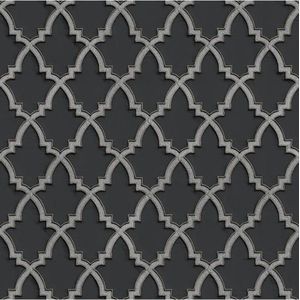 Wallstitch Moroccan trellis black DE120028