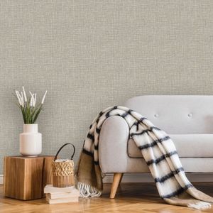 DUTCH-WALLCOVERINGS-Behang-Thread-grijs