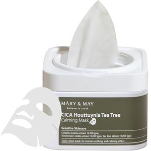 Mary&May - Cica Houttuynia Tea Tree Calming Mask - Set van 30 Sheetmaskers
