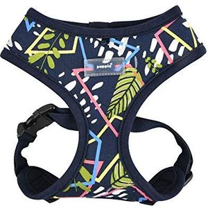 Puppia Botanical Harness A, Navy, M