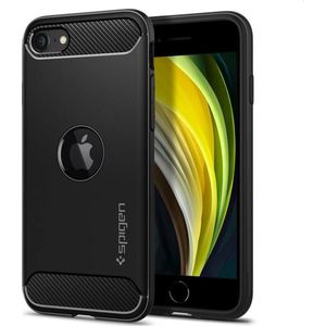 Spigen Rugged Armor Apple iPhone SE (2020/2022) Hoesje Zwart