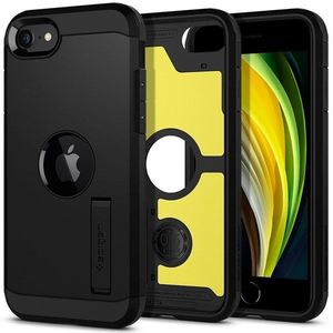 Spigen Tough Armor Backcover voor de Apple iPhone SE (2022 / 2020) - Zwart