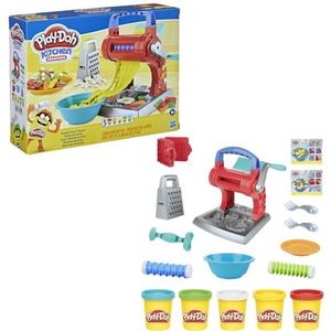 Play-Doh Kitchen Creations Pastafeest-speelset met 5 potjes niet-giftige Play-Doh-kleuren voor kinderen vanaf 3 jaar