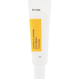 iUNIK Propolis Vitamin Eye Cream. Hydrating, brightening, anti-aging eye-care.