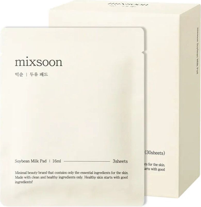 Mixsoon - Soybean Milk Pad - Gezichtsmasker - 30 Stuks - Hygiënisch