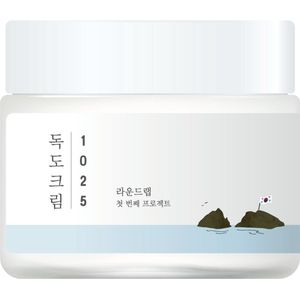 ROUND LAB 1025 Dokdo Cream Herstellende en Hydraterende Crème voor Droge tot Gevoelige Huid 80 ml