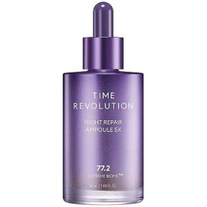 Missha - Time Revolution - 50 ml - Night Repair Ampoule 5X - 77.2 Biome - Anti age - Verzorgend - Anti Rimpel - Serum - Korean Skincare