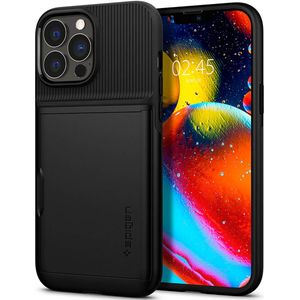 iPhone 13 Pro Max Spigen Slim Armor Cs Schwarze Hülle