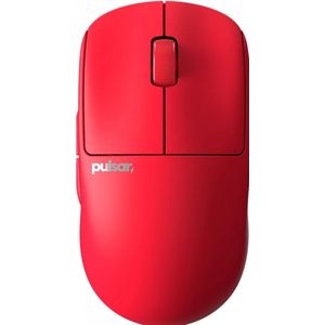 Pulsar X2 V2 Mini Red Edition - Muis - Bedraad & draadloos - PAW3395 - 26000 DPI - Rood