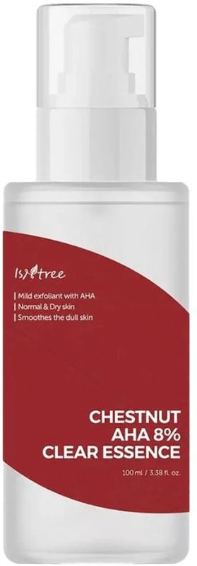 Isntree - Chestnut 8% AHA Clear Essence - Gezichtsverzorging - Hyaluronzuur - 150ml