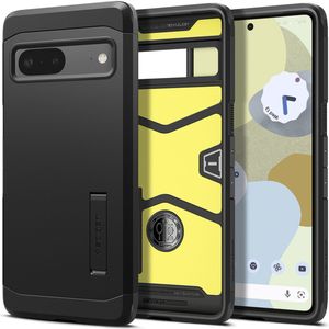 Google Pixel 7 Hoesje - Spigen Tough Armor Case - Zwart