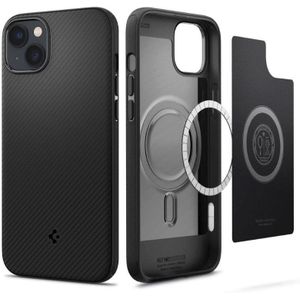 iPhone 14 Hülle Spigen Mag Armor MagSafe Mattschwarz