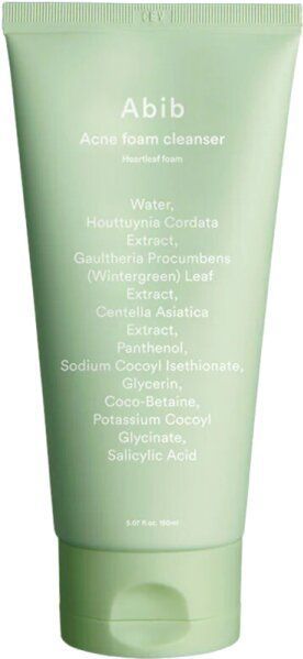 Abib - Acne Foam Cleanser - Gezichtsreiniger - Groene Bladeren - 150ml