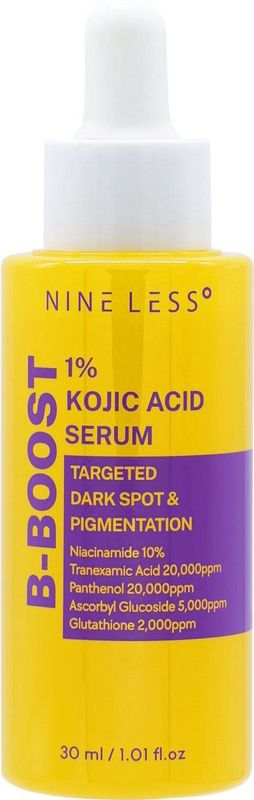 Nine Less B-Boost Serum - 30 ml - Intensief Verhelderend Serum - Met 1% Kojiczuur