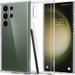 Spigen Ultra Hybrid Case Compatibel met Samsung Galaxy S23 Ultra 5G hoesje -Crystal Clear