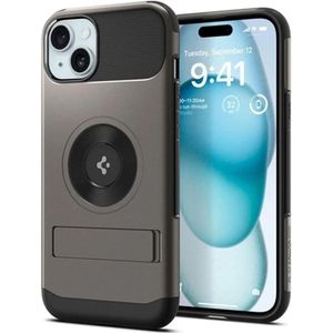 Spigen Slim Armor Backcover MagSafe voor de Apple iPhone 15 / 14 / 13 - Gunmetal
