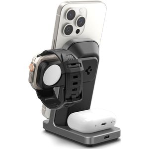 Spigen OneTap Pro 3-in-1 Draadloos Oplaadstation iPhone/Apple Watch/AirPods 15W