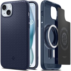 Spigen Mag Armor Apple iPhone 15 Hoesje MagSafe Back Cover Blauw