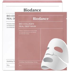 Biodance Bio Collagen Real Deep Mask Korean Beauty Collageen Gezichtsmasker 4 stuks