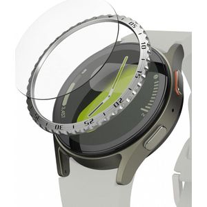 Ringke - Samsung Galaxy Watch 7 40MM - Bezel Styling Zilver  Tempered Glass