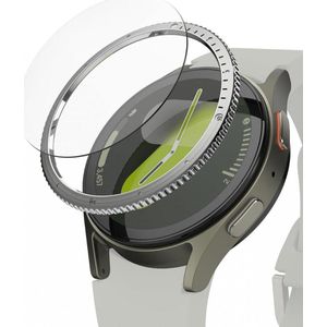 Ringke - Samsung Galaxy Watch 7 40MM - Bezel Styling Silver  Tempered Glass