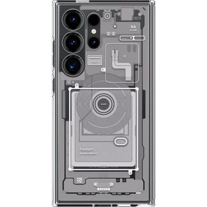 Spigen Ultra Hybrid Geschikt voor Samsung Galaxy S24 Ultra Back Cover Zero One Wit