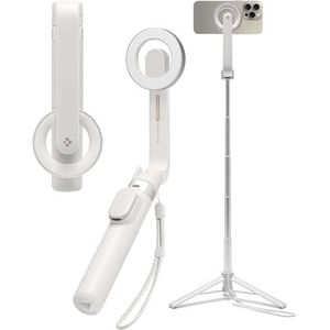 Spigen MagSafe Tripod Selfie Stick - met afstandsbediening - Universeel - 74CM - Dune Beige