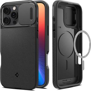 Spigen Optik Armor iPhone 16 Pro Hoesje - MagSafe - Camera Slider - Zwart