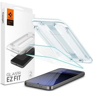 Spigen Screenprotector geschikt voor Samsung Galaxy A56/S24 FE - Tempered Glas met Montage 2 stuks - Transparant