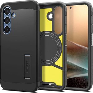 Spigen Tough Armor Backcover MagSafe voor de Samsung Galaxy S25 Plus Zwart