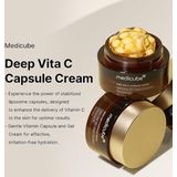 Medicube - Deep Vita C Capsule Crème - 55 g - Innovatieve Tweefasencrème met Duindoornextract en Vitamine C