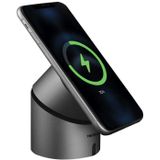 TIKTAALIK Aluminium Inductive Charger met Bluetooth Luidspreker en Stand Alu (Zilver)