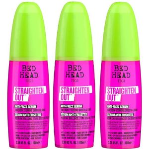 TIGI - Bed Head - Straighten Out Serum - Anti Frizz Serum - voordeelverpakking - 3 x 100 ml