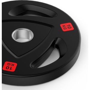 BD Sports Halterschijf / Halterschijven Fitness - 10KG - Rubber - 50mm - Weight Plates