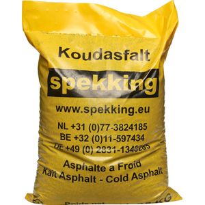 Spekking koud asfalt - asfalt - asfalt gatenvuller - Zak 25 Kg