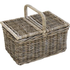 Picknickmand Laura Grey Rotan 53x35x28