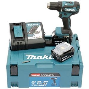 Makita - DDF485RTJ Accuschroefboormachine - Blauw/Zilver - Borstelloze Motor