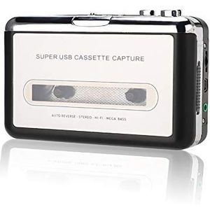 Cassettespeler, ABS USB Tape naar MP3 Capture Converter, cassettespeler, hoofdtelefoon voor 2000 / XP/Vista/Seven.8.10 voor computer