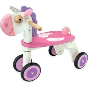 I'm Toy - Loopfiets Eenhoorn - Kleur: Multicolor - Materiaal: Rubberhout