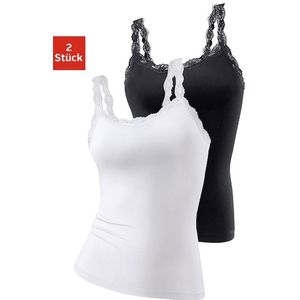 Bustier Top - Effen - Jersey - 2 Pack