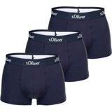 s.Oliver - Set van 3 - Boxershorts - Navy Blauw