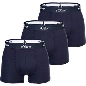 s.Oliver - Boxershorts - Marine/Wit - 3 Pack - Jersey