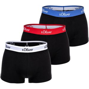 s.Oliver - Jh-34h_ls - Boxershorts - Zwart - 3 Stuks