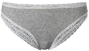 s.Oliver - Slip - Grijs Gemêleerd - Jersey - Mid Waist