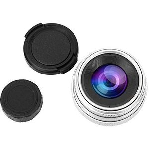 Camera Lens 35mm F1.6 Cctv C Mount Handmatige Focus Groot Diafragma Lens Voor Sony Nex M4 / 3 Fx(zilver)