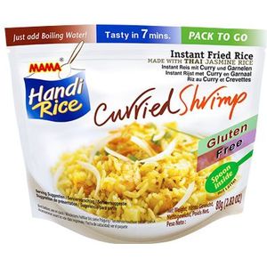 MAMA - Instant Rijst Curry Garnelen - Multipack (10 X 80 GR)