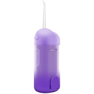 A68 intrekbare elektrische dentale flusher draagbare water tandheelkundige floss huishoudelijke tand cleaner (gradint paars)