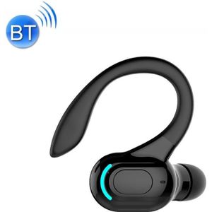 F8 Bluetooth 5.1 Ear-mounted Stereo Wireless Sports Oortelefoon (Zwart)