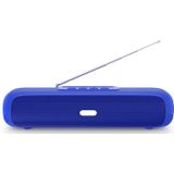 NewRixing NR-2027FM TWS Soundbar Bluetooth Speaker with Mobile Phone Holder & Antenna(Blue)